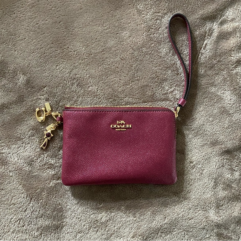 Coach Wristlet with Charms